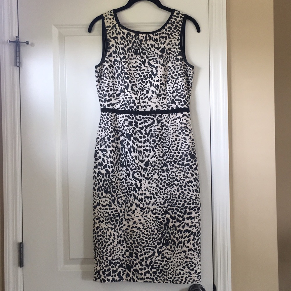 J. Crew Collection leopard tweed dress